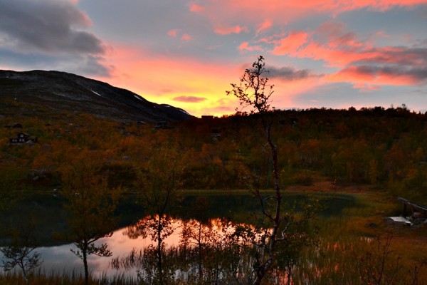 solnedgang i Grotli hyttegrend 22.09.15